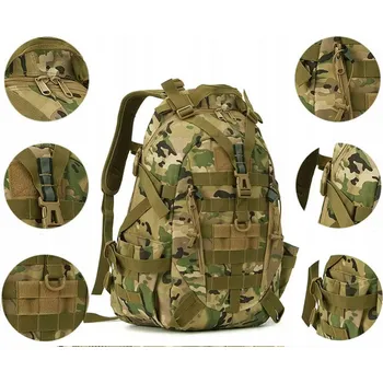 Batoh turistika, trekking 30 litů multicam