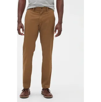 Pánské kalhoty Kalhoty GAP Chino Straight Fit Pants Palomino Brown Global W30/L32