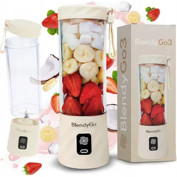 Stolní mixér BlendyGo 3 250 W bezdrátový béžový/hnědý 0,55 l