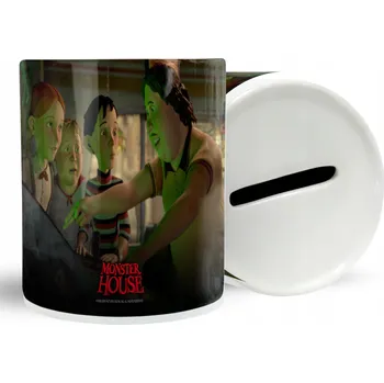 Obraz KERAMICKÉ POKLADNIČKA STRAŠIDELNÝ DŮM Z POHÁDKY NÁPAD NA DÁREK MNOHO VZORŮ