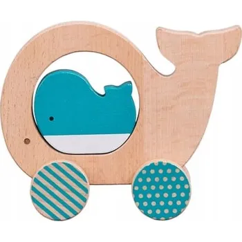 Kolečková Hračka Velryba Petit Collage