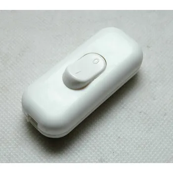 vypínač Ruční vypínač/přepínač do kabelu, 2-pólový, bílý