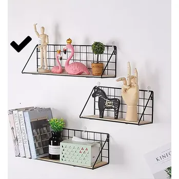 police Nástěnná police 45 × 12 cm – černá