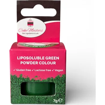 Potravinářské barvivo Cake Masters Prachová barva na čokoládu Green 7g