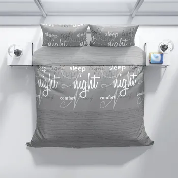 Povlečení Top textil Chanar s.r.o Bavlněné povlečení Krásný spánek - Šedý sen