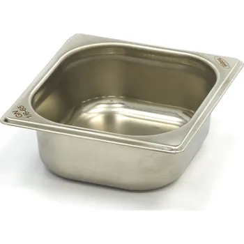 Dóza na potraviny Gastronádoba 1/6 GN – hloubka 6,5 cm – 17,6 x 16,2 cm – nerezová ocel