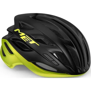 Cyklistická přilba MET Estro MIPS - black lime yellow metallic matt glossy 52-56