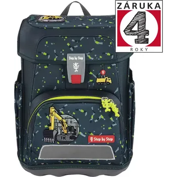 Školní aktovka Step by Step CLOUD, Bagger Rocco - 5 dílný set, AGR certifikát