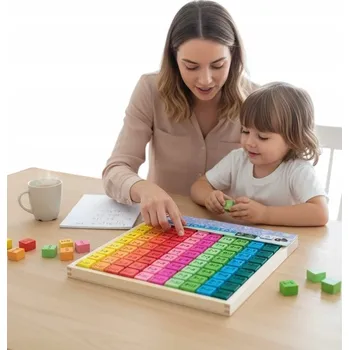 Dřevěná hračka MATEMATICKÁ HRA. SČÍTÁNÍ. DŘEVĚNÁ TABULKA PRO VÝPOČTY, VÝUKA MATEMATIKY