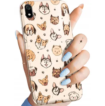 Pouzdro na mobilní telefon Zadní Kryt Hello Case pro Xiaomi Redmi 7A béžový