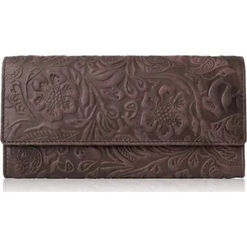 Peněženka Paolo Peruzzi hnědá kožená peněženka - dámská