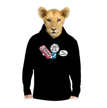 Chlapecká mikina Bastard Vygumovanej dětská mikina klokanka Black