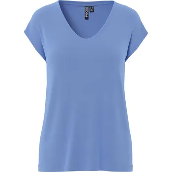 Dámské oblečení OBLÁČKOVĚ MODRÉ MODALOVÉ TRIČKO S VÝSTŘIHEM DO V Pieces