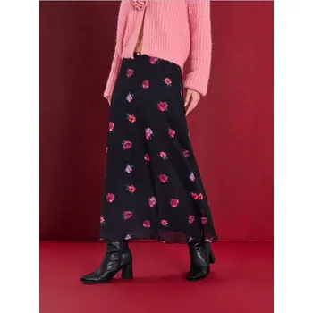 Dámská sukně Sinsay - Květinová midi sukně - vícebarevná - 258GZ-MLC - 258GZ-MLC-L