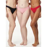 Sinsay - Žebrovaná tanga 3 balení - vícebarevná - 587GV-MLC - 587GV-MLC-XXL