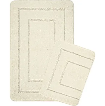 Koupelnová předložka Krémové koupelnové předložky v sadě 2 ks 50x80 cm Cerceve – Foutastic ID_1743122