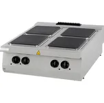 Varná deska Premium – 4 hořáky – dvojitá – hloubka 90 cm – elektrická