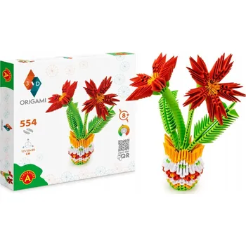 kreativní sada Papír na Origami 3D Květiny - kreativní sada