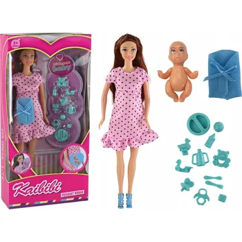 Panenka Panenka pro děti Těhotná maminka Dítě Růžová Šaty Doplňky