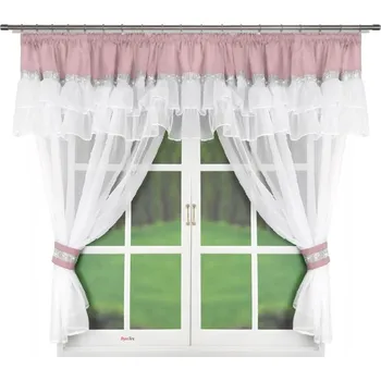 Záclona Fliying Hotová záclona Regina růžová 400x150 cm