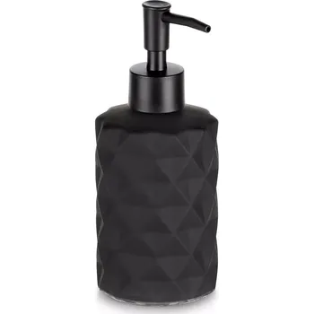 Dávkovač mýdla Skleněný černý dávkovač mýdla 330 ml