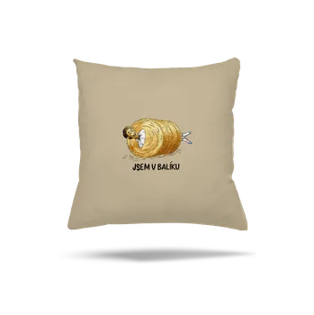 Polštář Bastard Jsem v balíku polštář Beige