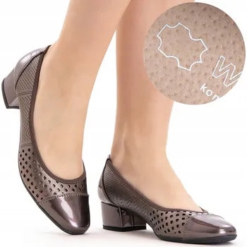 Dámské lodičky Wojtyłko dámské lodičky na blokovém podpatku, velikost 39