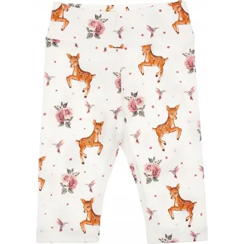 Dívčí bavlněné kalhoty srnka krémové Nicol, vel. 74