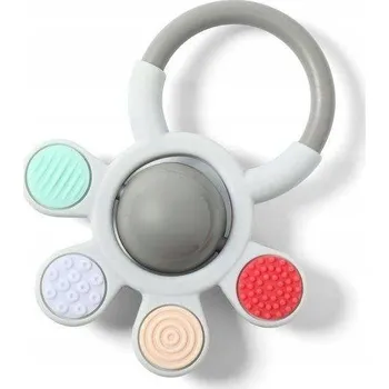 BABYONO Kousátko ORTHO se Chrastítkem Silikonové 488