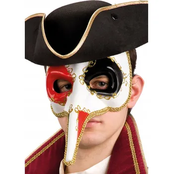 Karnevalová maska Benátská maska na oči, papírová, vícebarevná