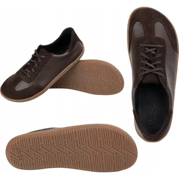 Dámské tenisky Minimalistické barefoot boty kožené WASAK 0744W hnědé, velikost 36
