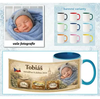 Narození dítěte 21 - bílý