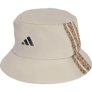 Klobouk ADIDAS Klobouk adidas Sportswear 3-Stripes Leopard Graphic Bucket BÉŽOVÁ|ČERNÁ