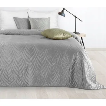 Prostěradlo Přehoz na postel Eurofirany polyester 170 cm x 210 cm stříbrný