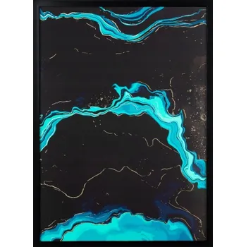 Obraz Designový obraz 477, 53x73 cm, tyrkysový