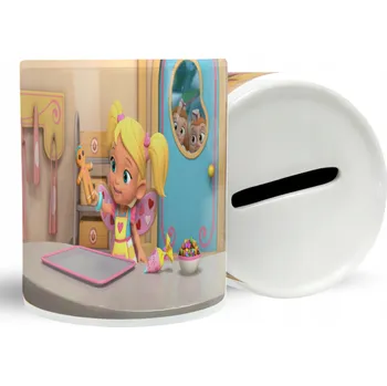 Obraz KERAMICKÁ POKLADNIČKA KUCHAŘKA VÍLY POHÁDKY NÁPAD NA DÁREK MNOHO GRAFIK