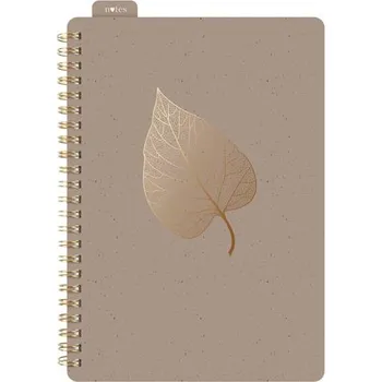 Diář MFP 7501615 Blok se spirálou/gumkou A5 linka 80 listů hnědý