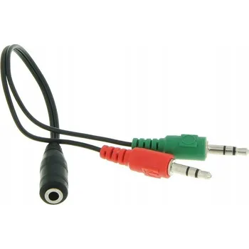 Audio kabel Kabel Aptel AK268A minijack (3,5 mm) – 2x minijack (3,5 mm) 0,2 m