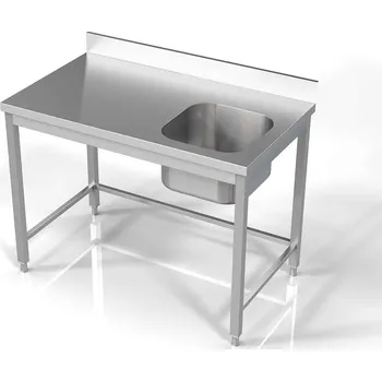 Nerezový dřez Dřezový stůl CS700 1200 otevřená základna pravý