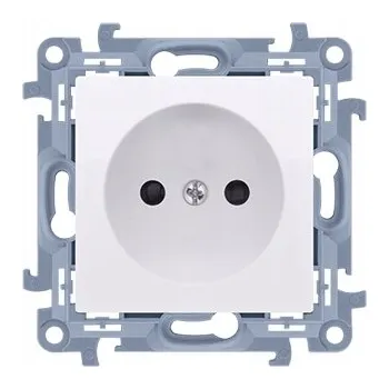 Elektrická zásuvka Jednotlivá zásuvka bez uzemnění 16A Kontakt Simon 10 - CG1.01/11 - bílá