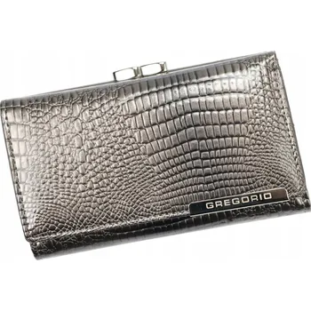 Peněženka Gregorio peněženka z pravé kůže šedá Gregorio GF108 - dámská