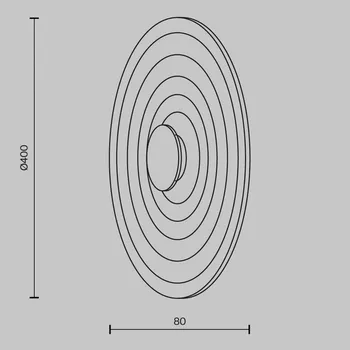 Lampička Maytoni Harmonické nástěnné svítidlo Nami Barva: Bílá MOD400WL-L5W2.7K Harmonické nástěnné svítidlo Nami