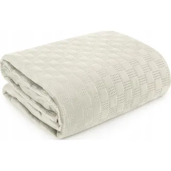 Přehoz na lůžko Přehoz na postel Eurofirany velur 170 cm x 210 cm béžový