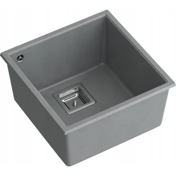 Granitový dřez Jednokomorový granitový dřez Quadron DAVID 40, šedý