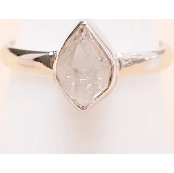 Prsten Herkimer diamant prsten stříbro Ag 925 LOT99 58 mm (US 8,5), 3,4 g