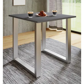 Jídelní stůl VCM Jídelní stůl Xona 80x50 U-nohy, antracit 487686