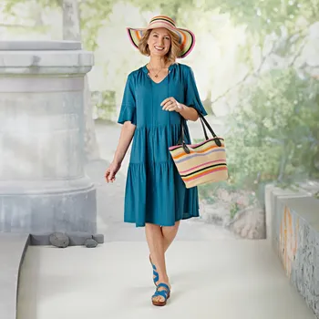 Dámské šaty Šaty Kathi modrá XXL