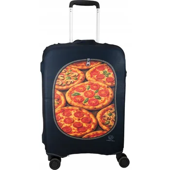 Elastický obal na kufr - "Kufr plný pizzy" - Abbara - Velikost: L