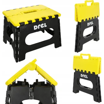 Stolička Skládací stolička, podnožka, taburet - nosnost 150 kg, plastová