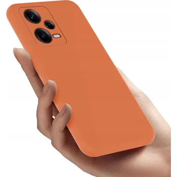 Pouzdro na mobilní telefon Zadní Kryt RCBR pro Xiaomi Redmi Note 12 Pro plus 5G SILICON CASE oranžový